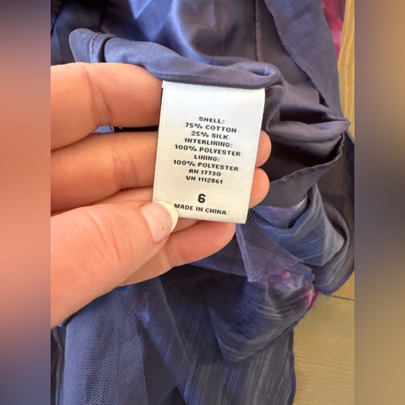 Lela Rose Elegant Purple and Black Women's Dress Size 6 - Picture 4 of 8